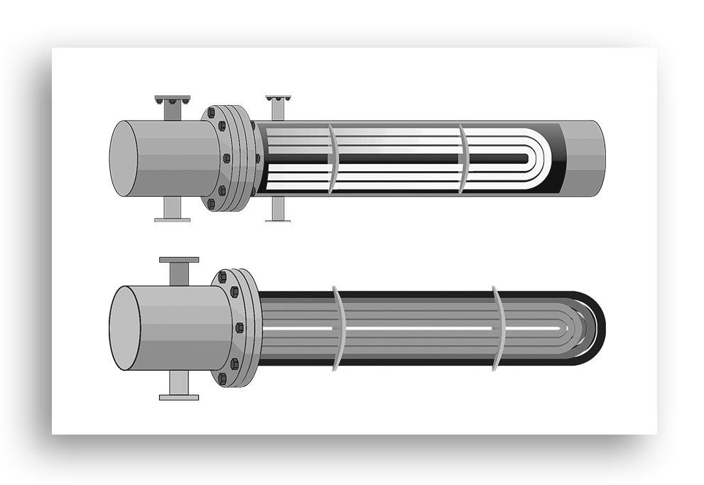 Shell & Tube Heat Exchanger Tube Bundle Replacement Engineering Drawing - 2