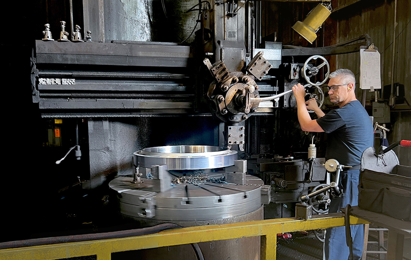 Contract Machining & Drilling Services for heat exchangers and pressure vessels - Lathe - 3